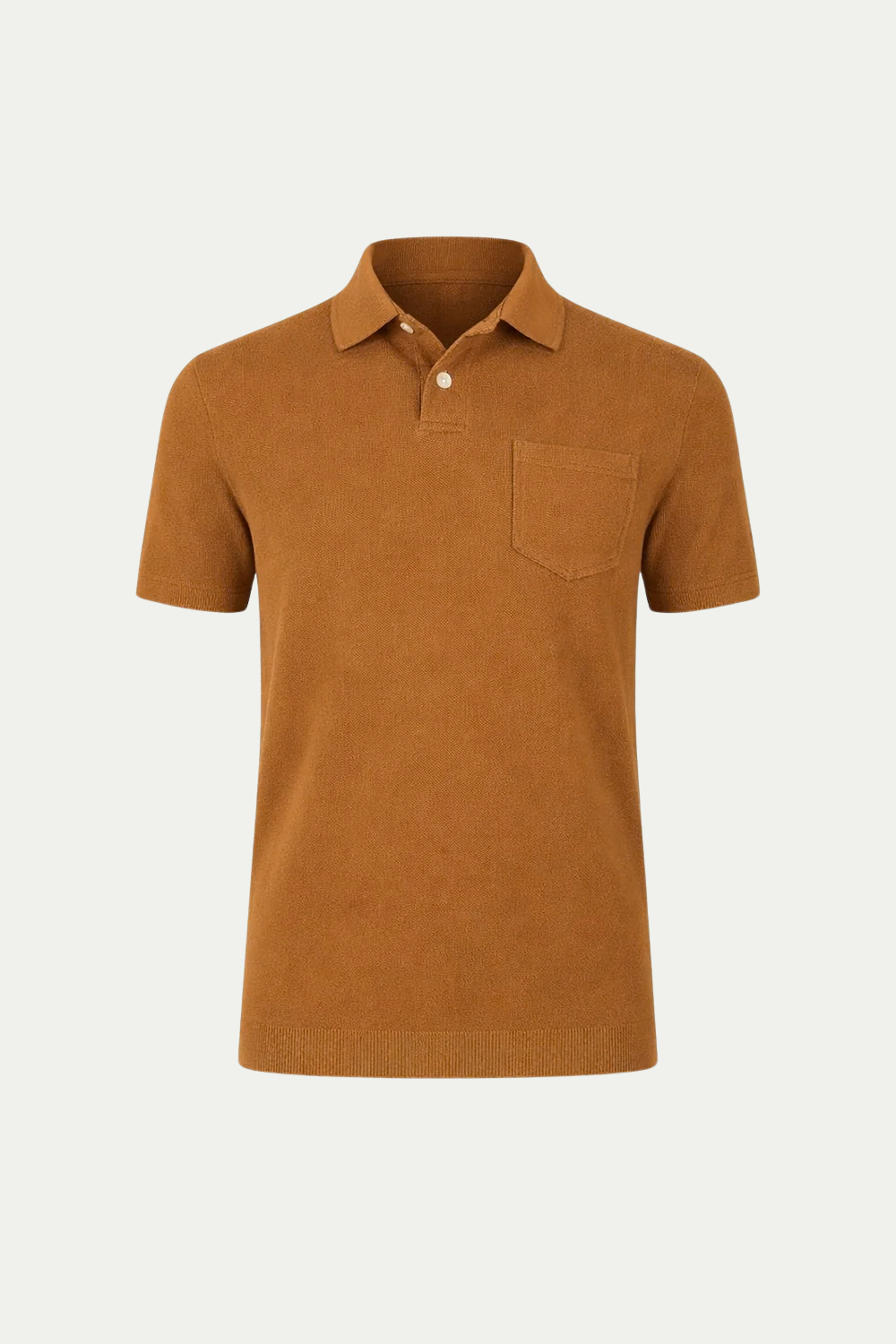 Riviera Frottee-Polo Haselnuss