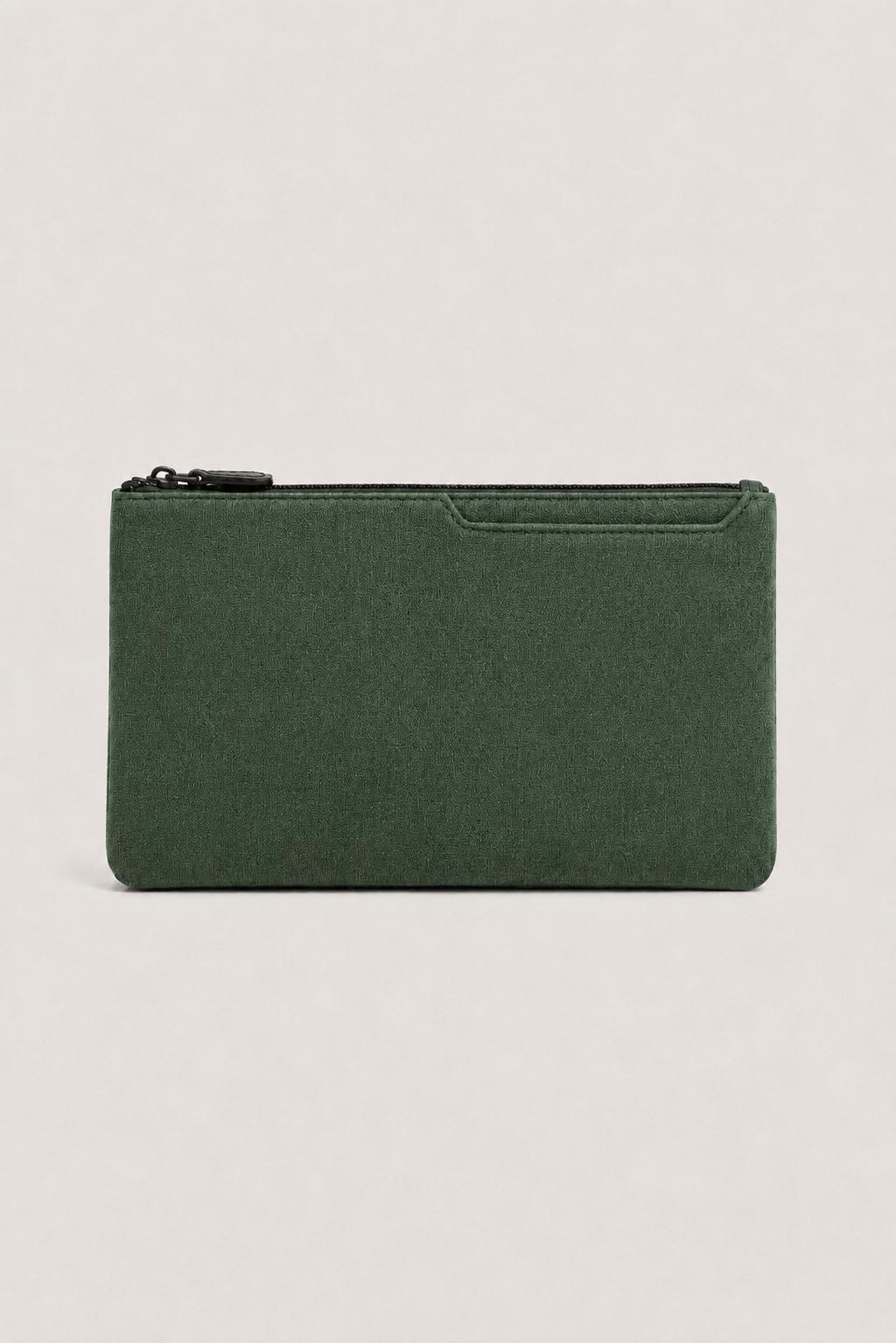 Alcantara Clutchtasche Mitternachtsgrün