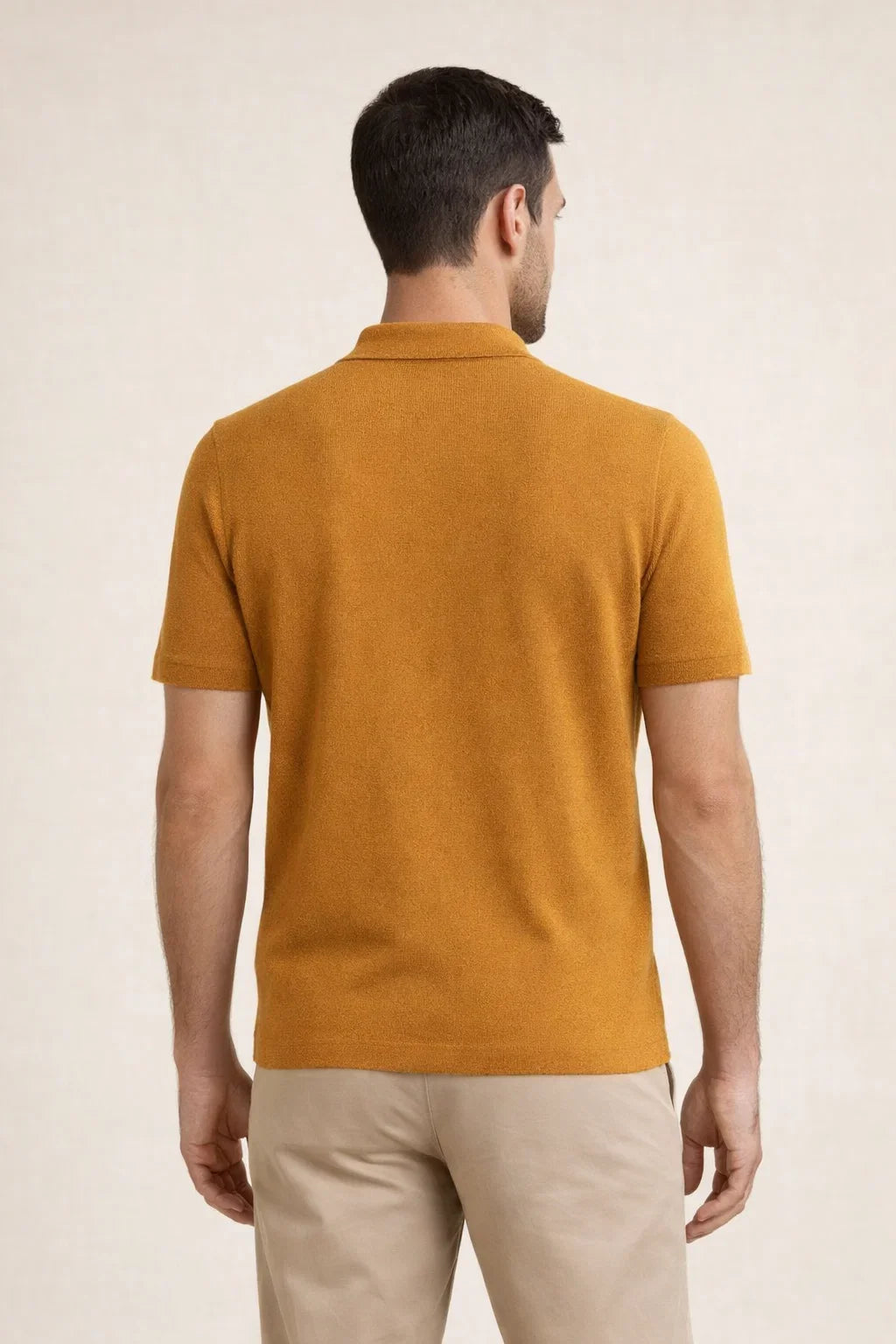Riviera Frottee-Polo Ocker