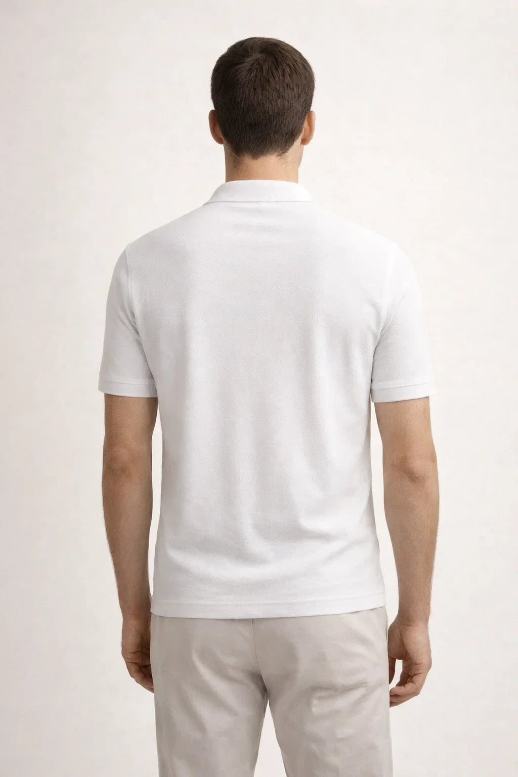 Riviera Frottee Polo Weiß